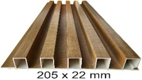 Pharaon 5-Groove Deep Fluted Panel 205x3000x22mm cross section